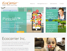 Tablet Screenshot of ecocarrier.com